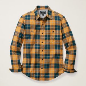 Bonobos Gold Teal Plaid Medium Stretch Fit NWT